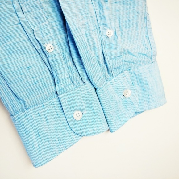 Penguin Blue Heritage Slim Fit Shirt Size M - Picture 6 of 6